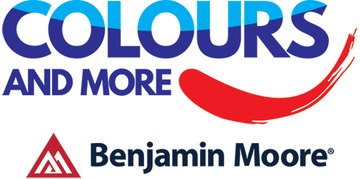 colours and more and benjamin moore logos