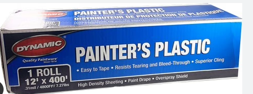 Dynamic Painters Plastic Drop Sheet 12X400